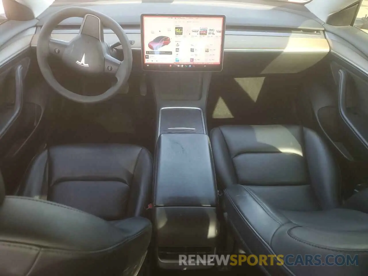8 fotografías del automóvil dañado 5YJ3E1EB9MF990054 TESLA MODEL 3 2021