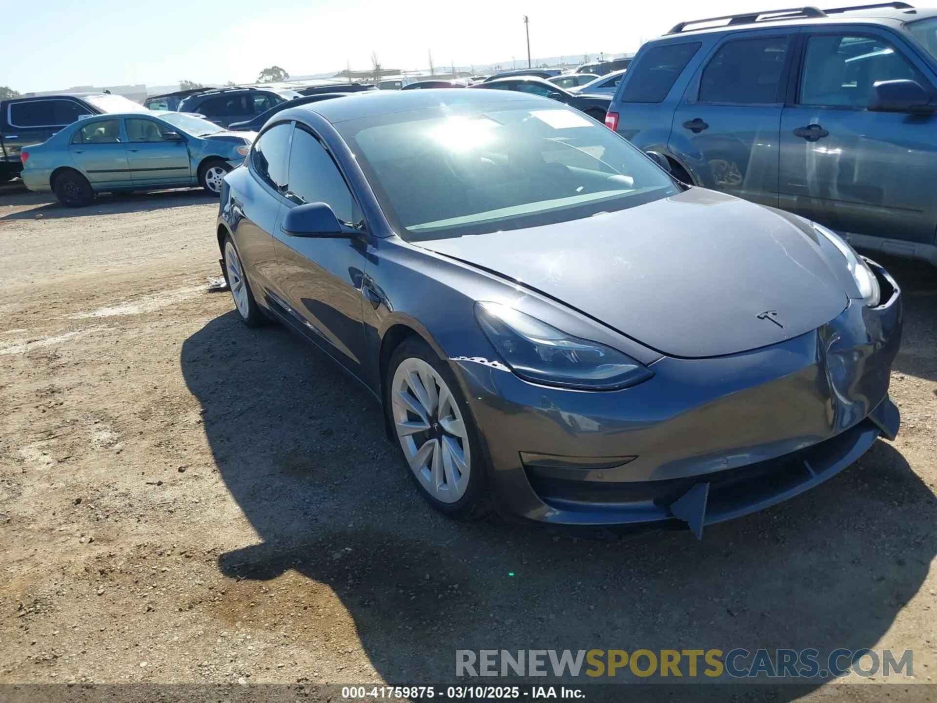 1 fotografías del automóvil dañado 5YJ3E1EB9MF997442 TESLA MODEL 3 2021