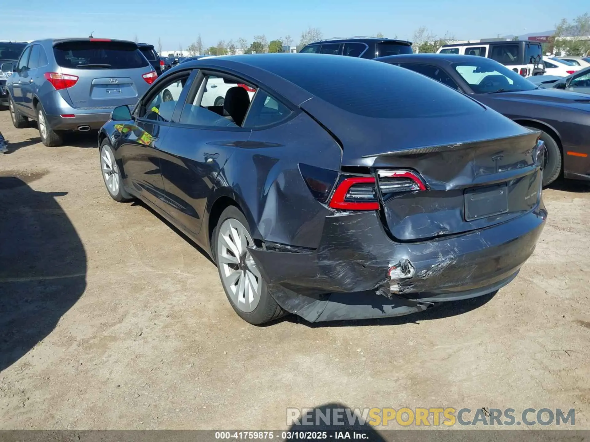 3 fotografías del automóvil dañado 5YJ3E1EB9MF997442 TESLA MODEL 3 2021