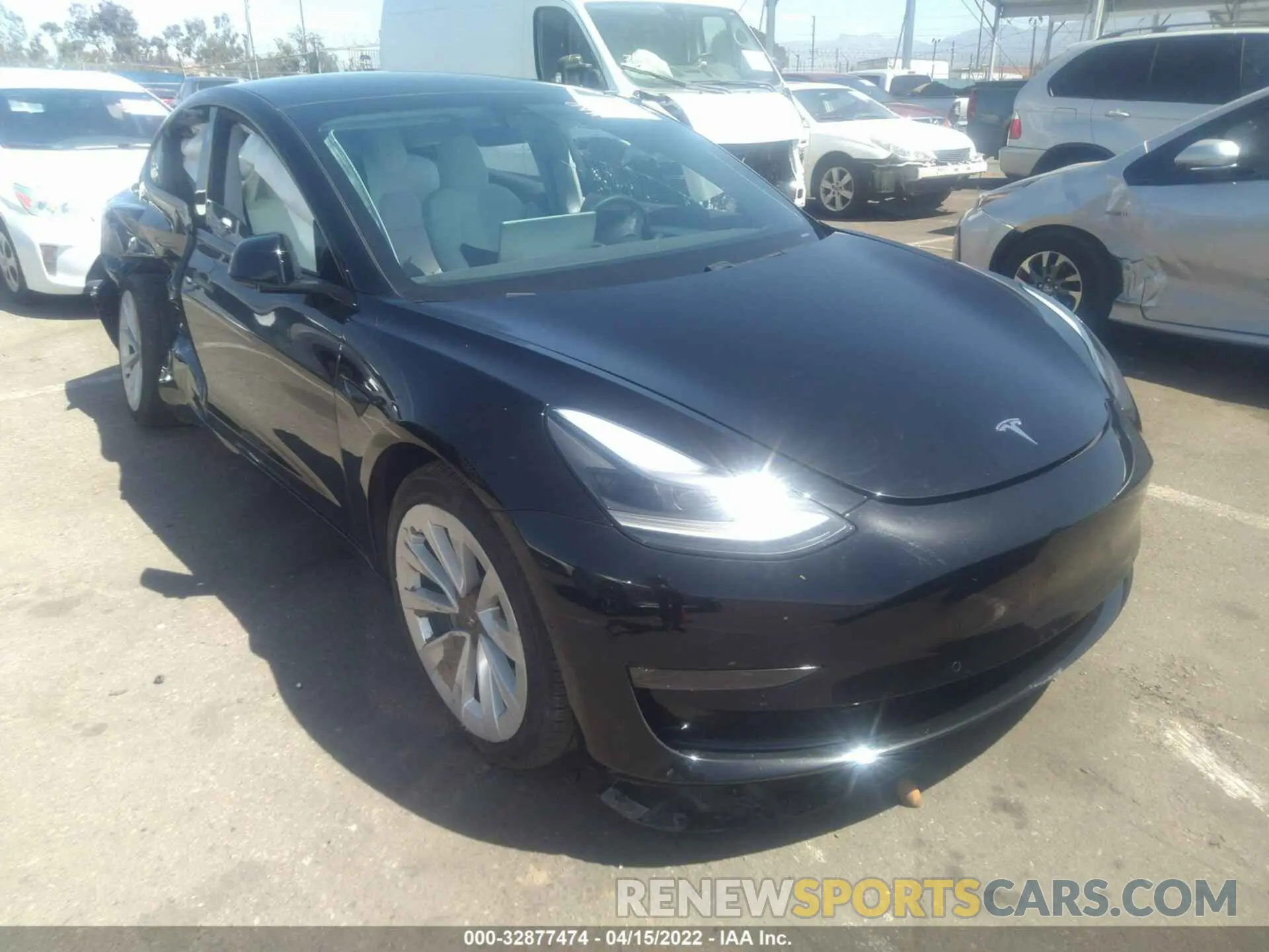 1 fotografías del automóvil dañado 5YJ3E1EB9MF999630 TESLA MODEL 3 2021