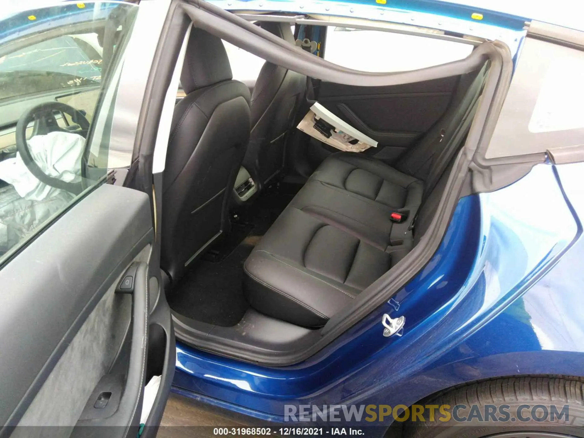 8 fotografías del automóvil dañado 5YJ3E1EBXMF003610 TESLA MODEL 3 2021