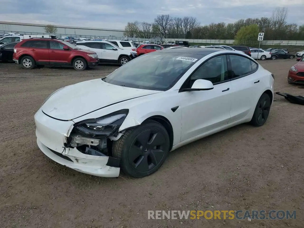 1 fotografías del automóvil dañado 5YJ3E1EBXMF032993 TESLA MODEL 3 2021