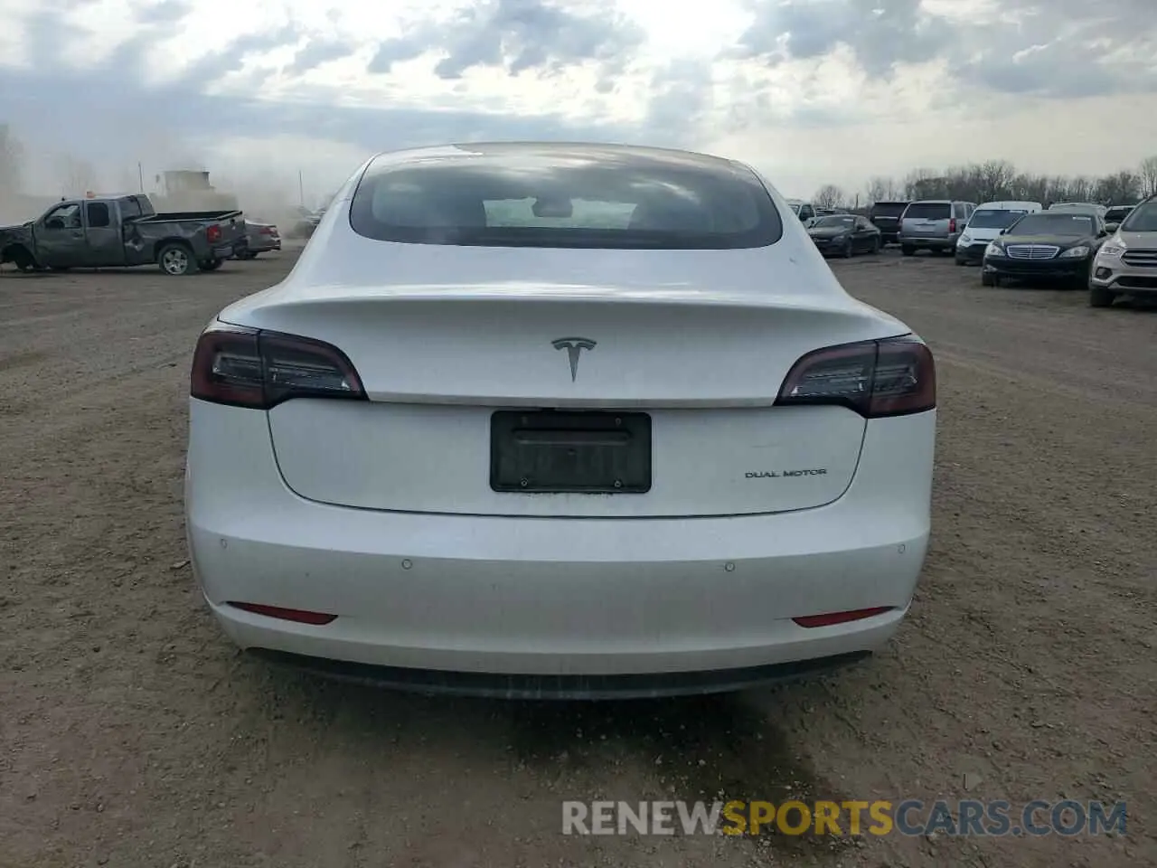 6 fotografías del automóvil dañado 5YJ3E1EBXMF032993 TESLA MODEL 3 2021