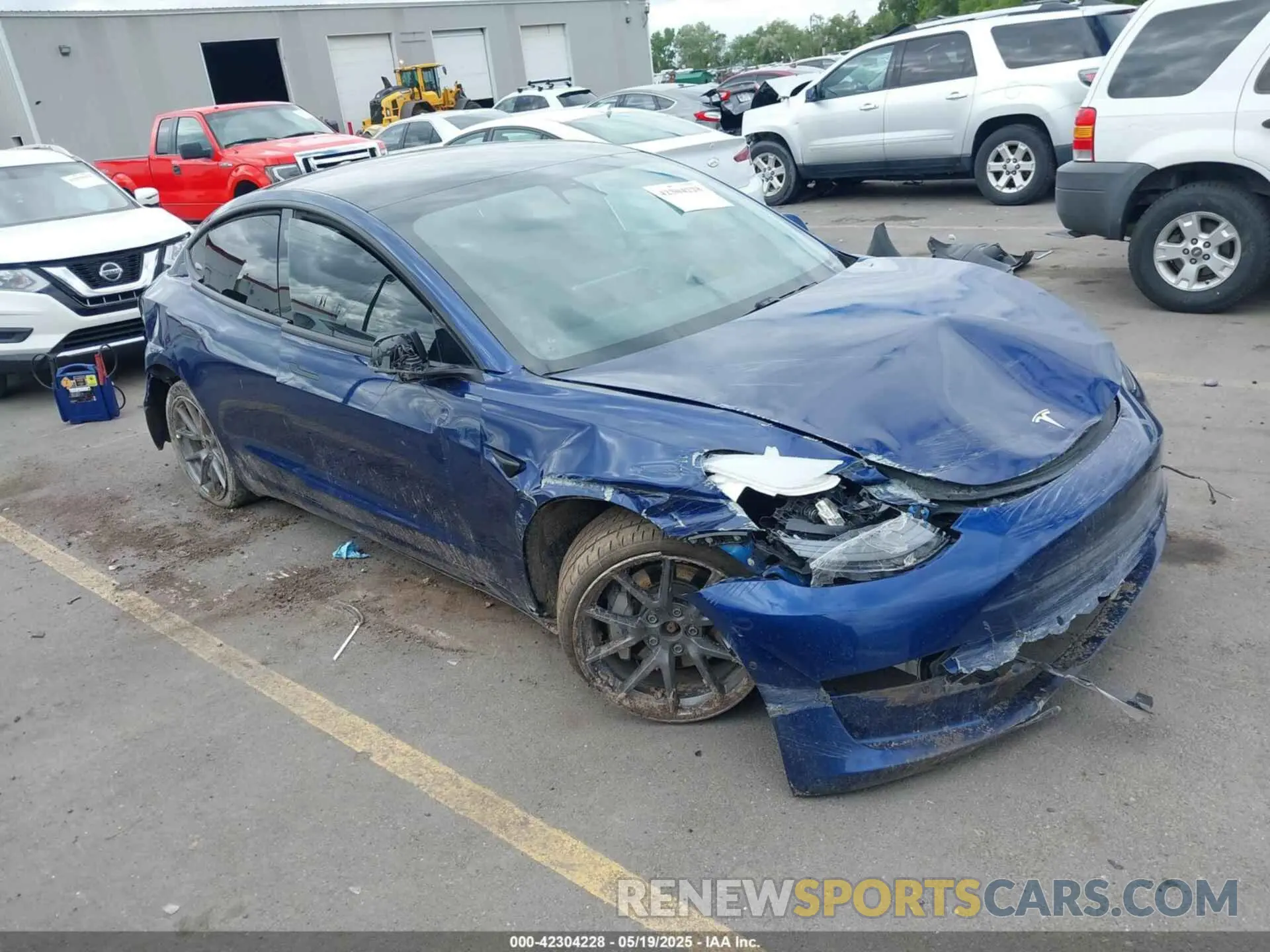1 fotografías del automóvil dañado 5YJ3E1EBXMF054945 TESLA MODEL 3 2021