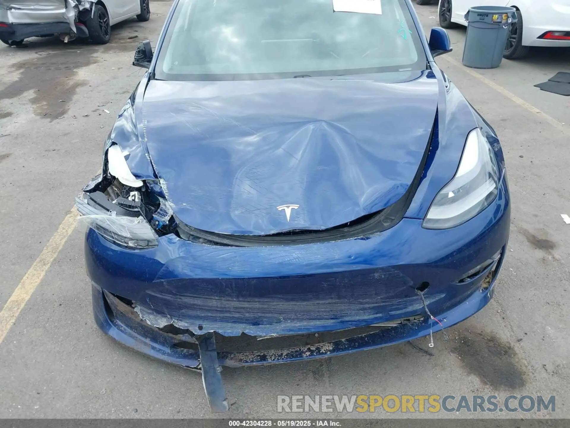 11 fotografías del automóvil dañado 5YJ3E1EBXMF054945 TESLA MODEL 3 2021