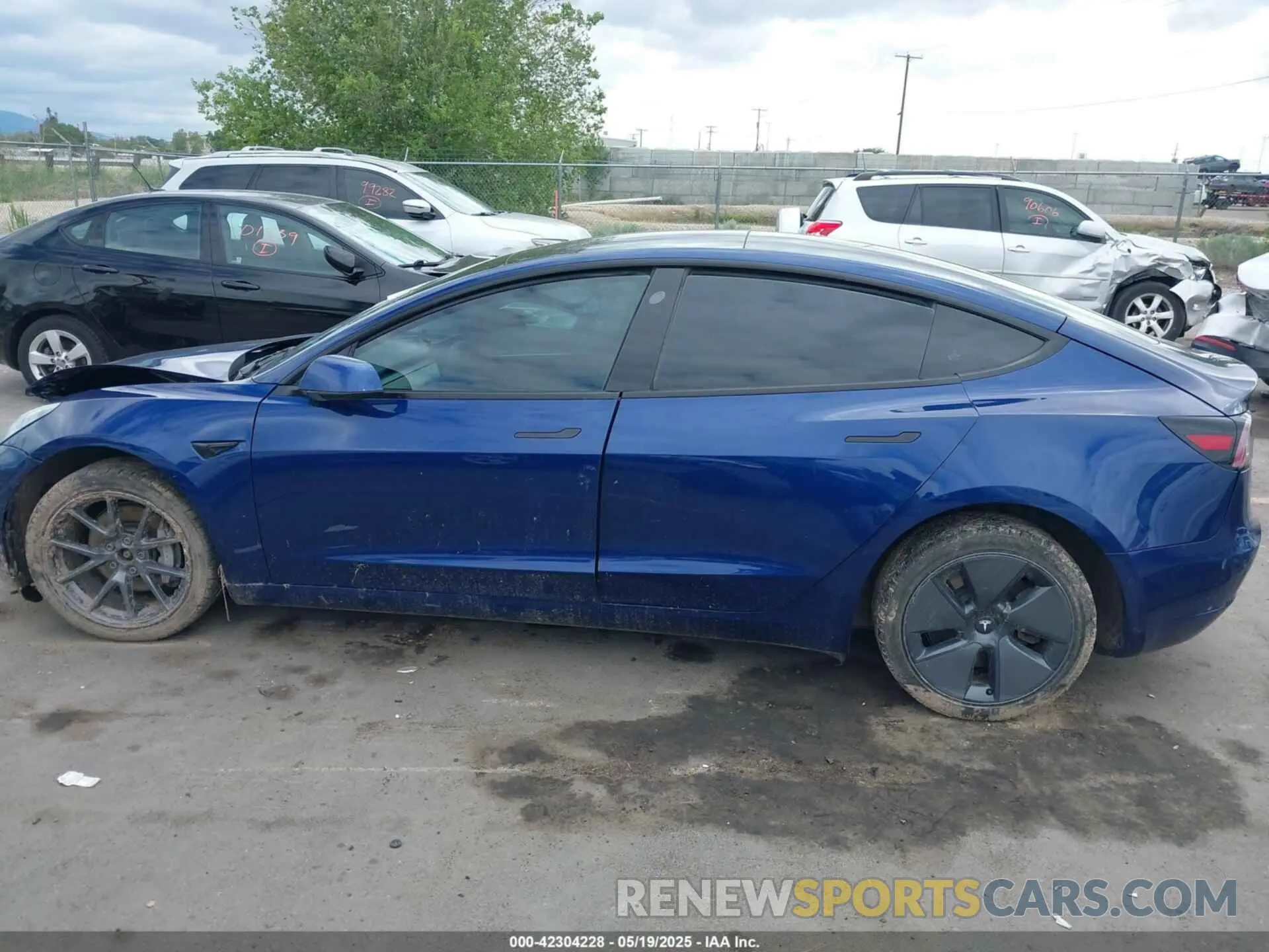 13 fotografías del automóvil dañado 5YJ3E1EBXMF054945 TESLA MODEL 3 2021