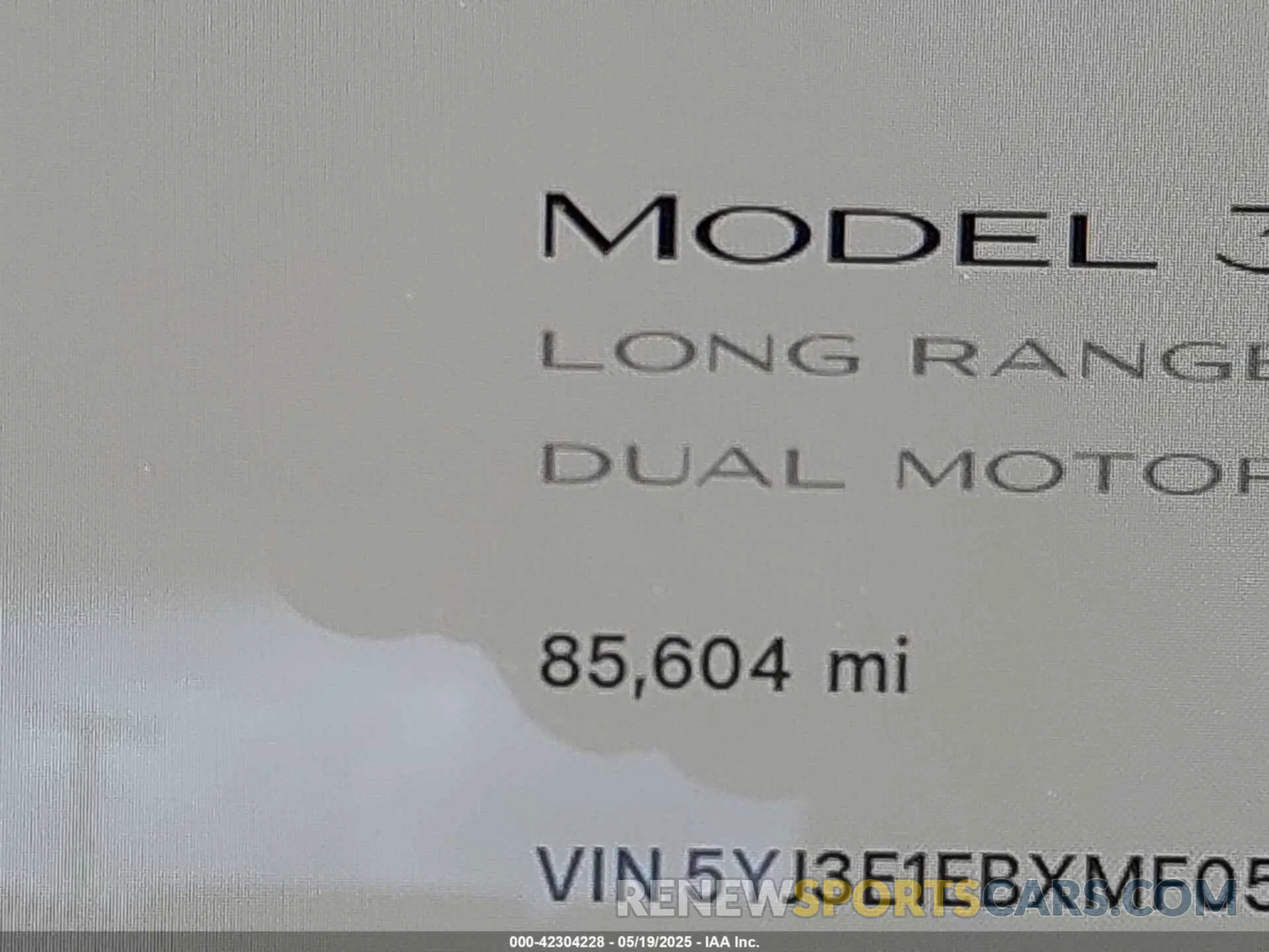 14 fotografías del automóvil dañado 5YJ3E1EBXMF054945 TESLA MODEL 3 2021