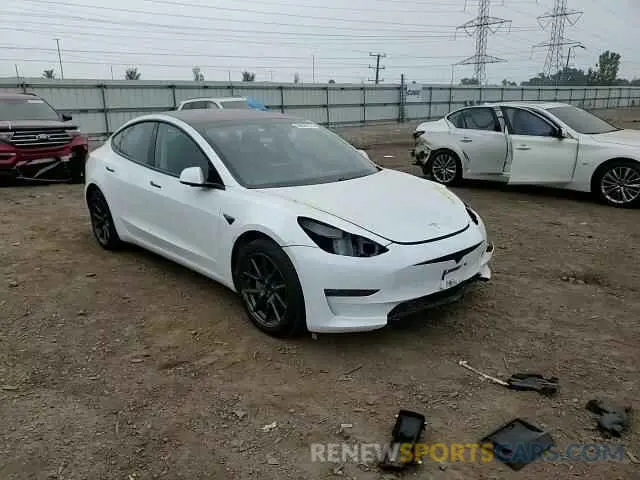 14 fotografías del automóvil dañado 5YJ3E1EBXMF055299 TESLA MODEL 3 2021