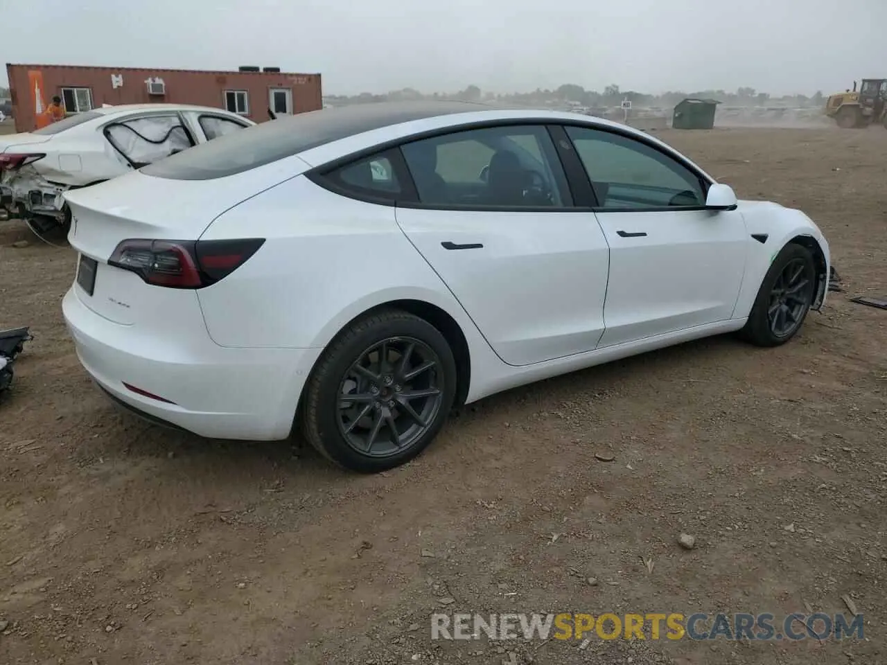 3 fotografías del automóvil dañado 5YJ3E1EBXMF055299 TESLA MODEL 3 2021