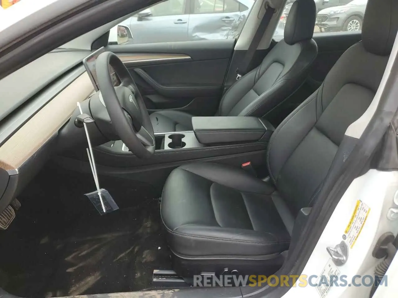 7 fotografías del automóvil dañado 5YJ3E1EBXMF055299 TESLA MODEL 3 2021