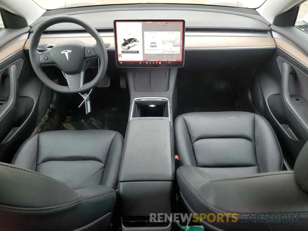 8 fotografías del automóvil dañado 5YJ3E1EBXMF055299 TESLA MODEL 3 2021