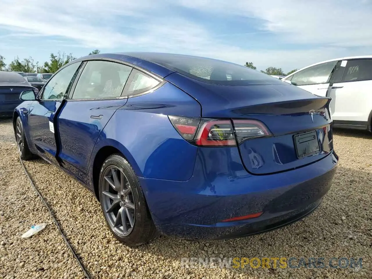 3 fotografías del automóvil dañado 5YJ3E1EBXMF056677 TESLA MODEL 3 2021