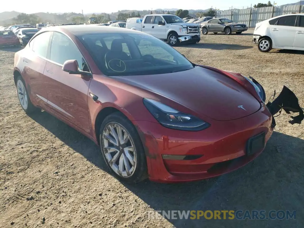 1 fotografías del automóvil dañado 5YJ3E1EBXMF064987 TESLA MODEL 3 2021
