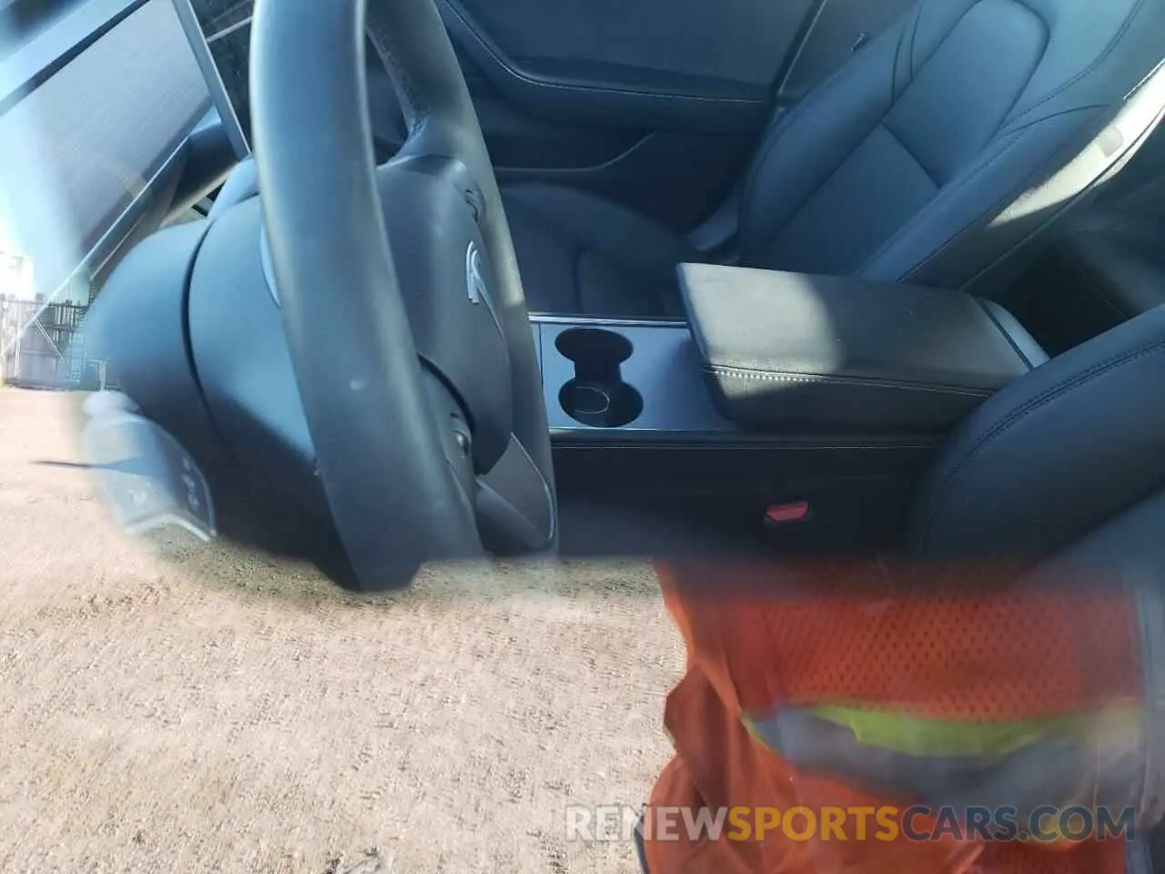 8 fotografías del automóvil dañado 5YJ3E1EBXMF064987 TESLA MODEL 3 2021