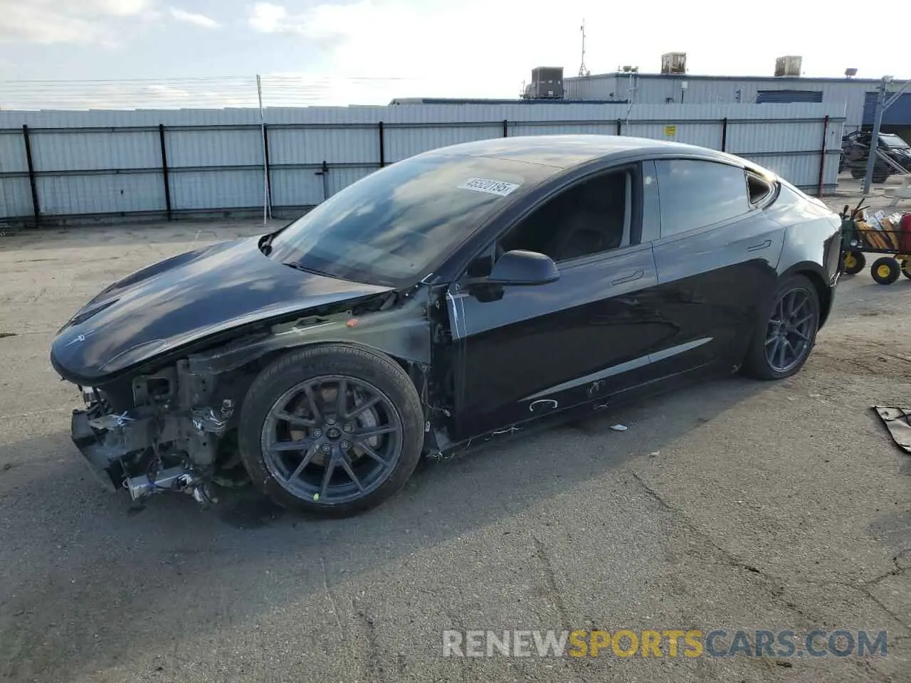 1 fotografías del automóvil dañado 5YJ3E1EBXMF065539 TESLA MODEL 3 2021