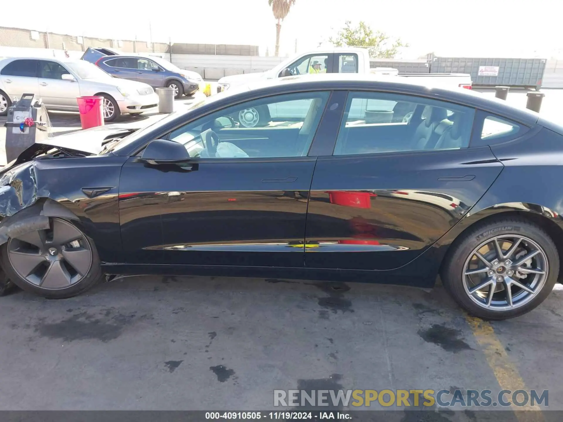 14 fotografías del automóvil dañado 5YJ3E1EBXMF068649 TESLA MODEL 3 2021