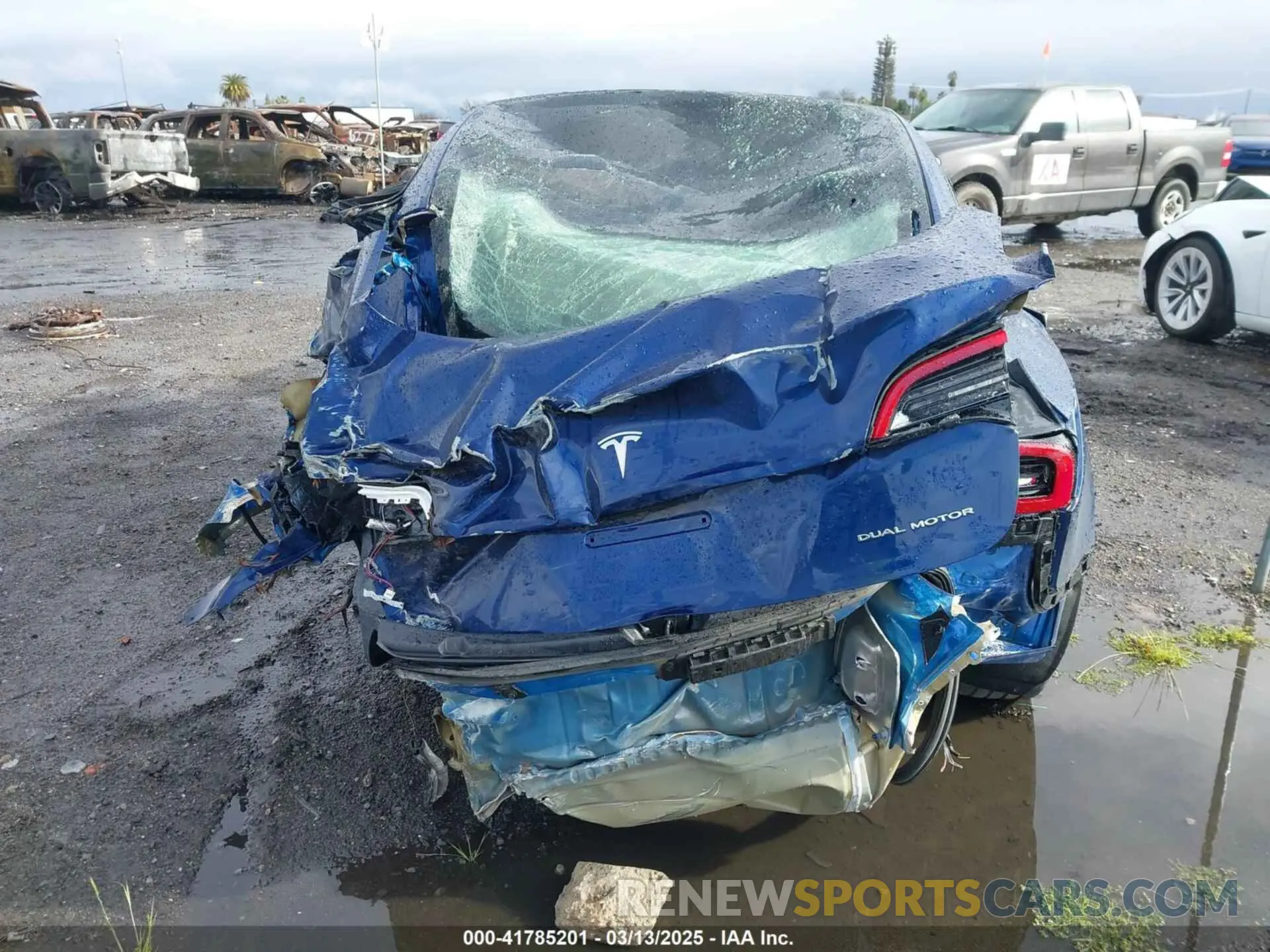 15 fotografías del automóvil dañado 5YJ3E1EBXMF080767 TESLA MODEL 3 2021