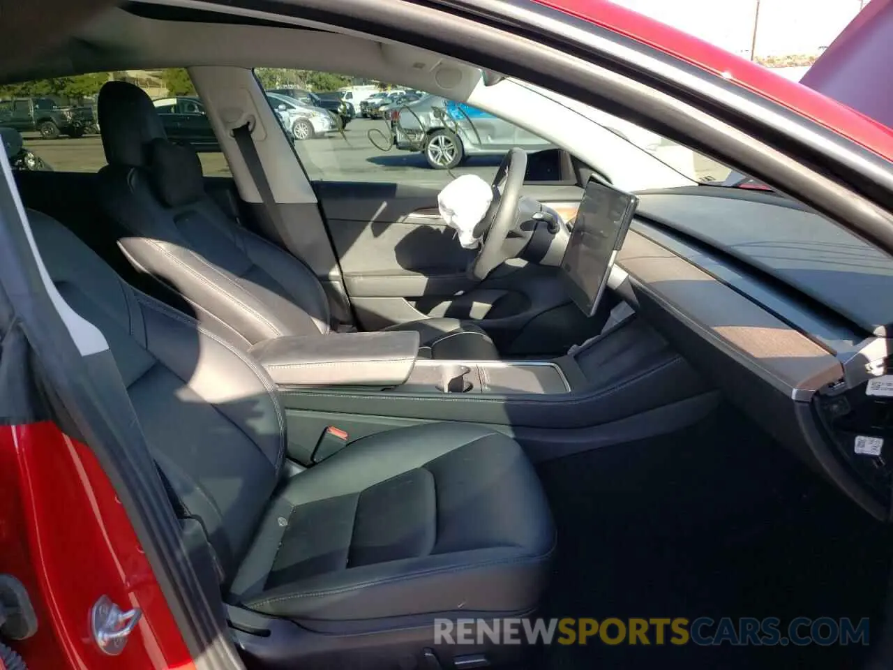 5 fotografías del automóvil dañado 5YJ3E1EBXMF085466 TESLA MODEL 3 2021