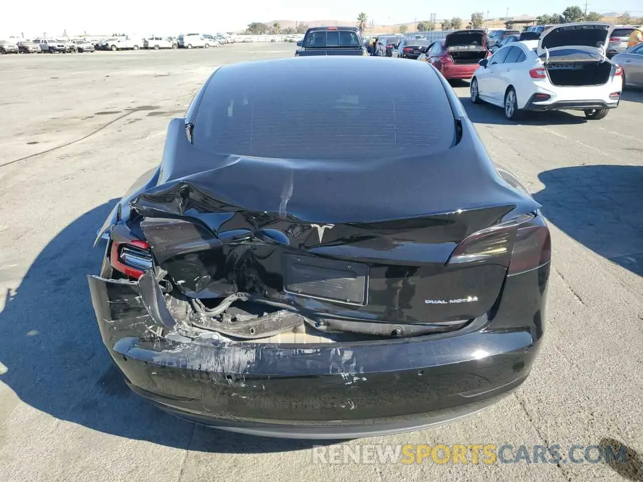 6 fotografías del automóvil dañado 5YJ3E1EBXMF088495 TESLA MODEL 3 2021