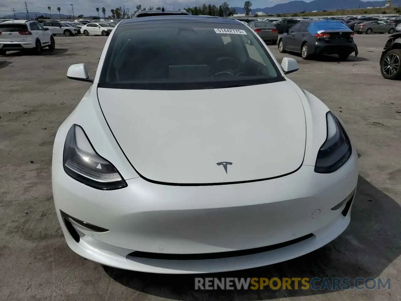 5 fotografías del automóvil dañado 5YJ3E1EBXMF150364 TESLA MODEL 3 2021
