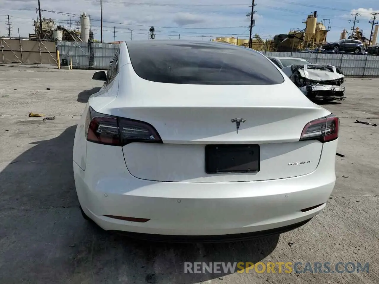 6 fotografías del automóvil dañado 5YJ3E1EBXMF150364 TESLA MODEL 3 2021