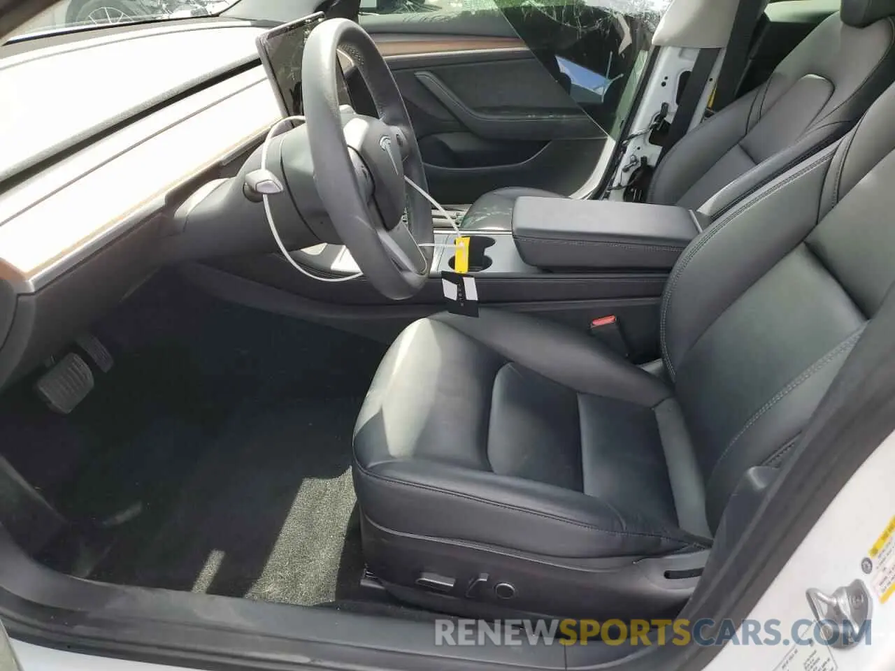 7 fotografías del automóvil dañado 5YJ3E1EBXMF150364 TESLA MODEL 3 2021