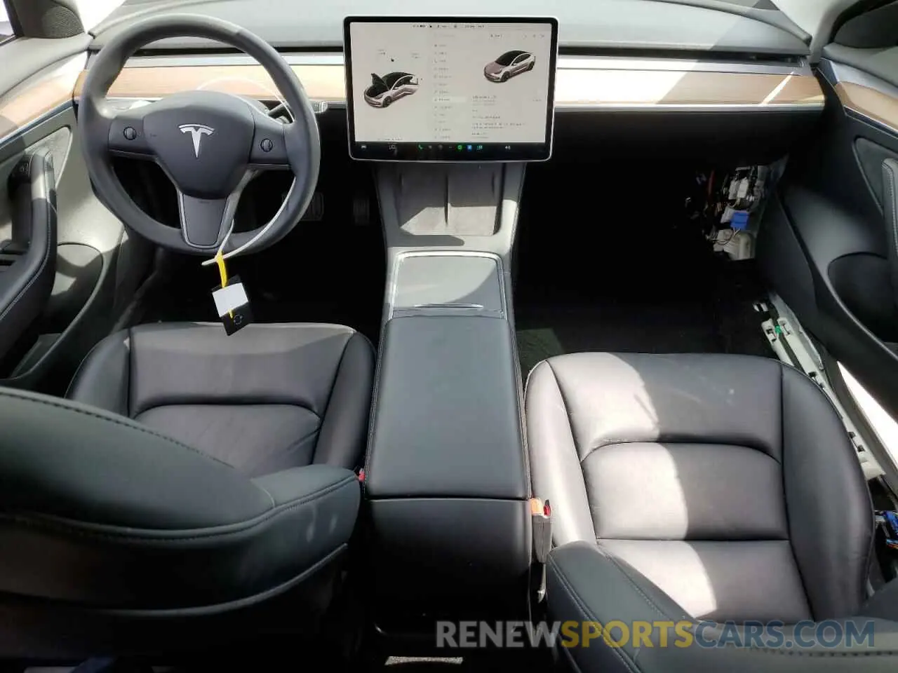 8 fotografías del automóvil dañado 5YJ3E1EBXMF150364 TESLA MODEL 3 2021