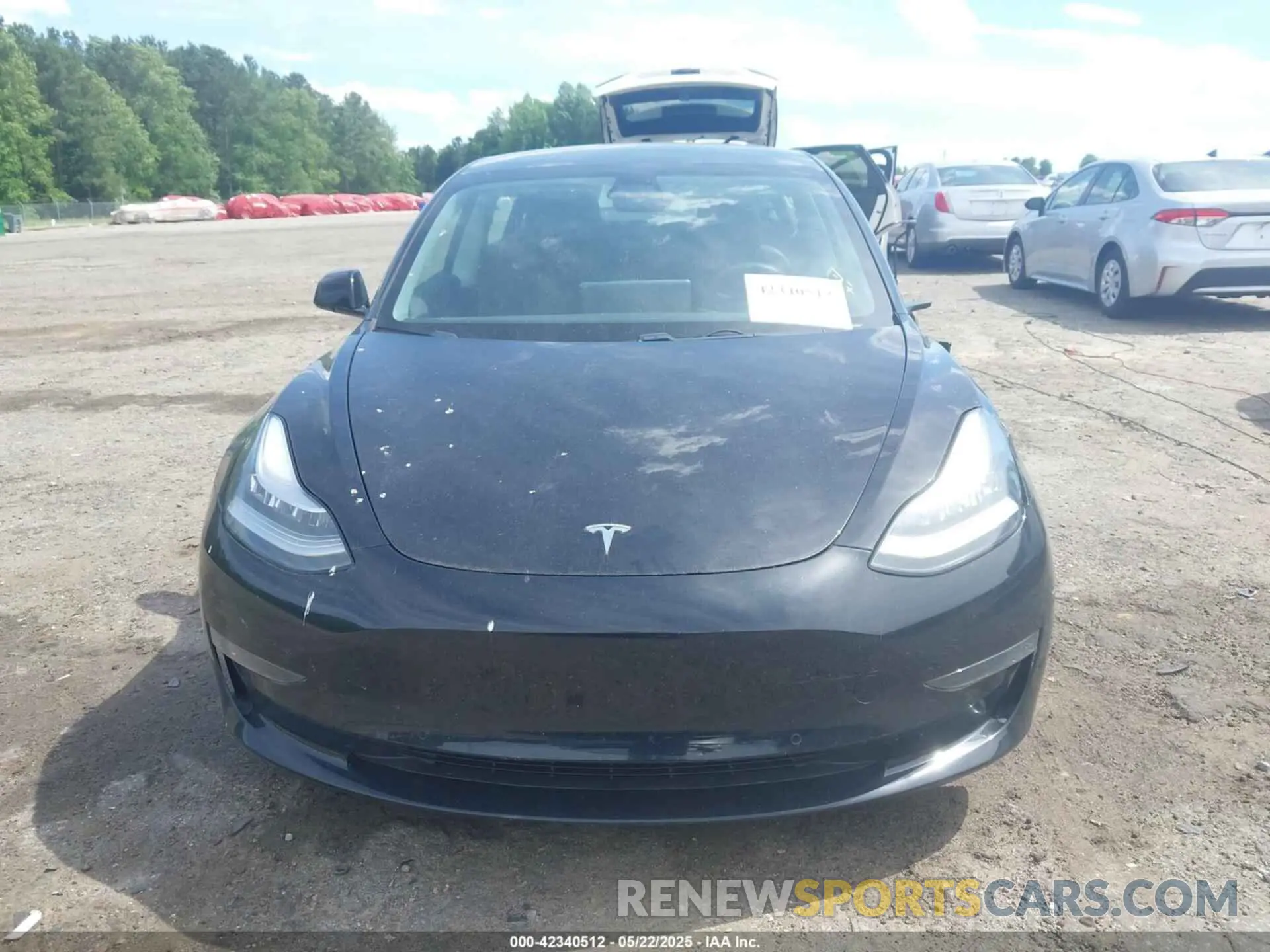 12 fotografías del automóvil dañado 5YJ3E1EBXMF848943 TESLA MODEL 3 2021