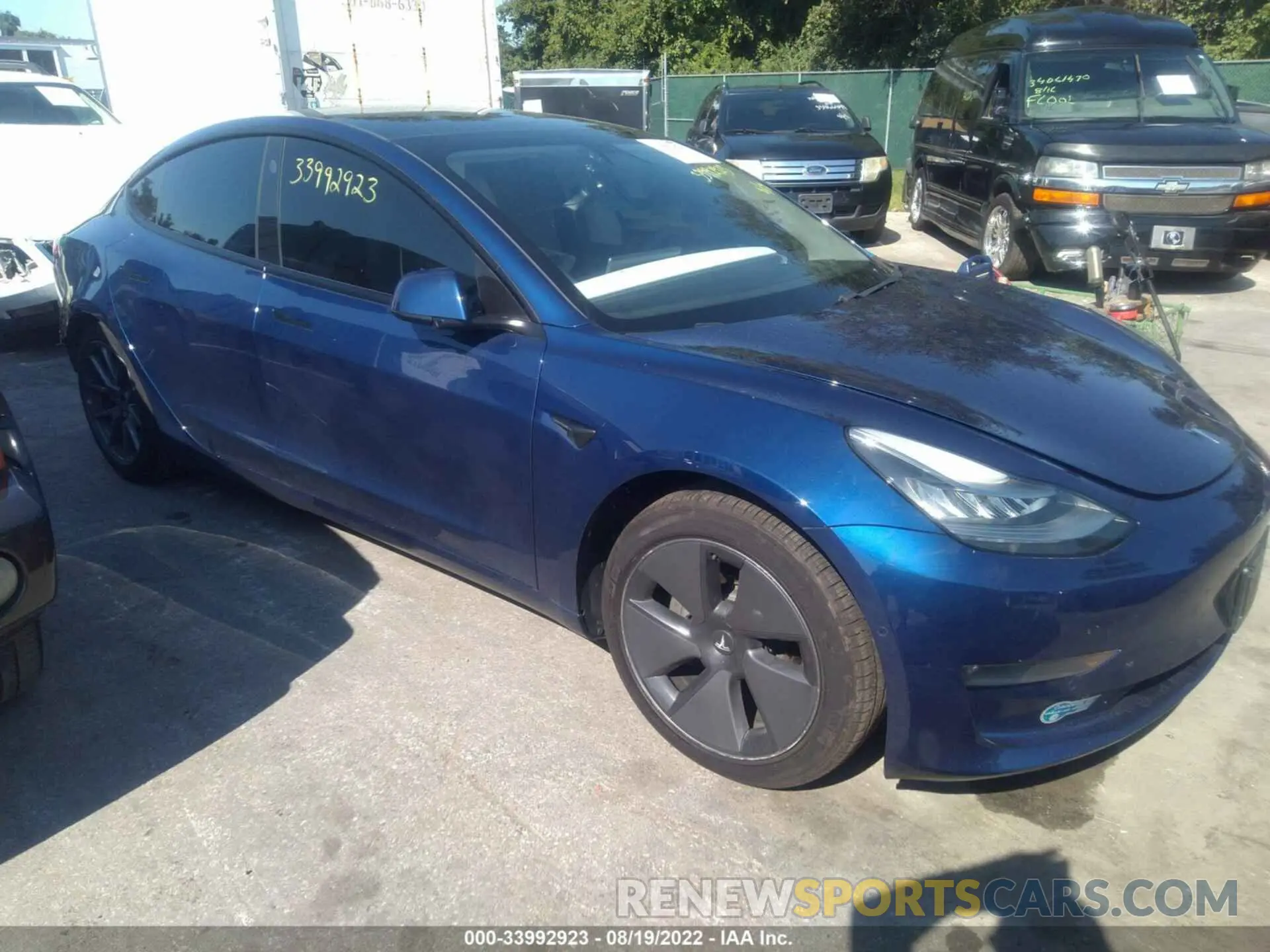 1 fotografías del automóvil dañado 5YJ3E1EBXMF849011 TESLA MODEL 3 2021