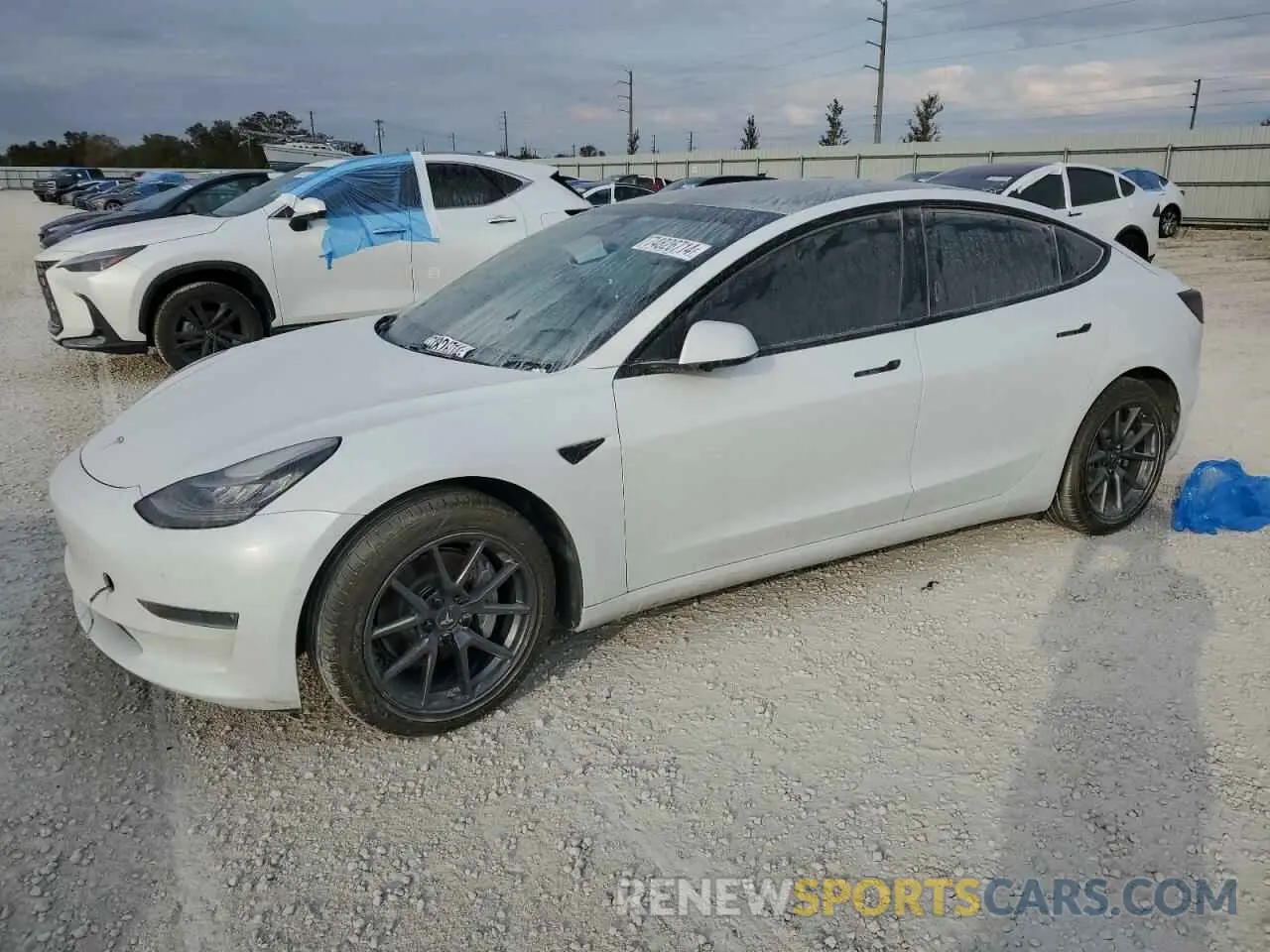 1 fotografías del automóvil dañado 5YJ3E1EBXMF849347 TESLA MODEL 3 2021