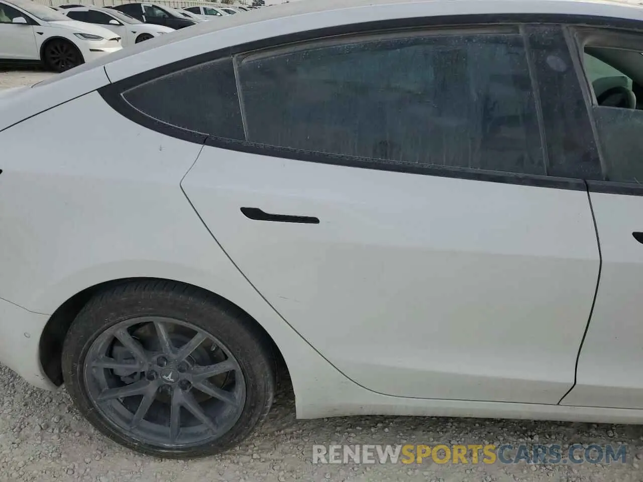 11 fotografías del automóvil dañado 5YJ3E1EBXMF849347 TESLA MODEL 3 2021