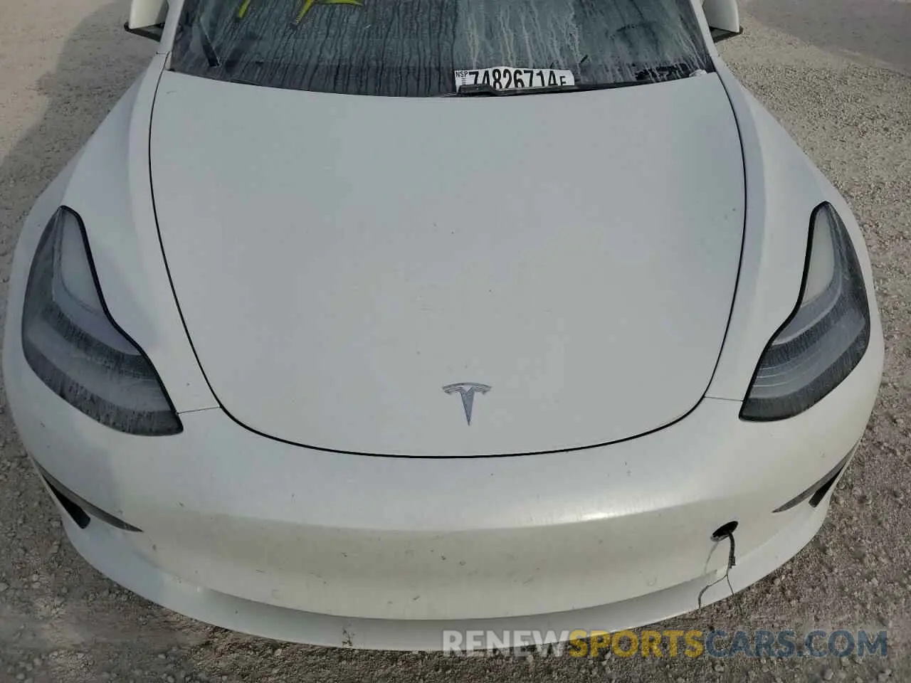 12 fotografías del automóvil dañado 5YJ3E1EBXMF849347 TESLA MODEL 3 2021