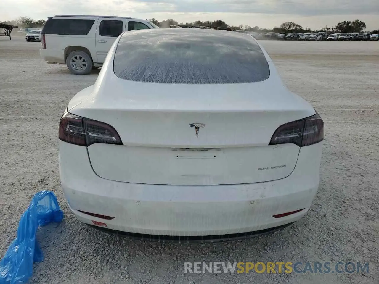 6 fotografías del automóvil dañado 5YJ3E1EBXMF849347 TESLA MODEL 3 2021