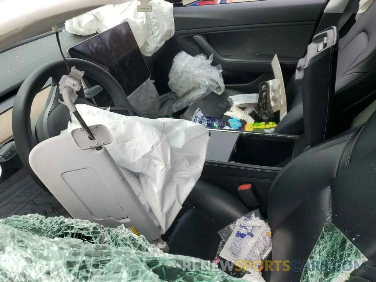 7 fotografías del automóvil dañado 5YJ3E1EBXMF855519 TESLA MODEL 3 2021