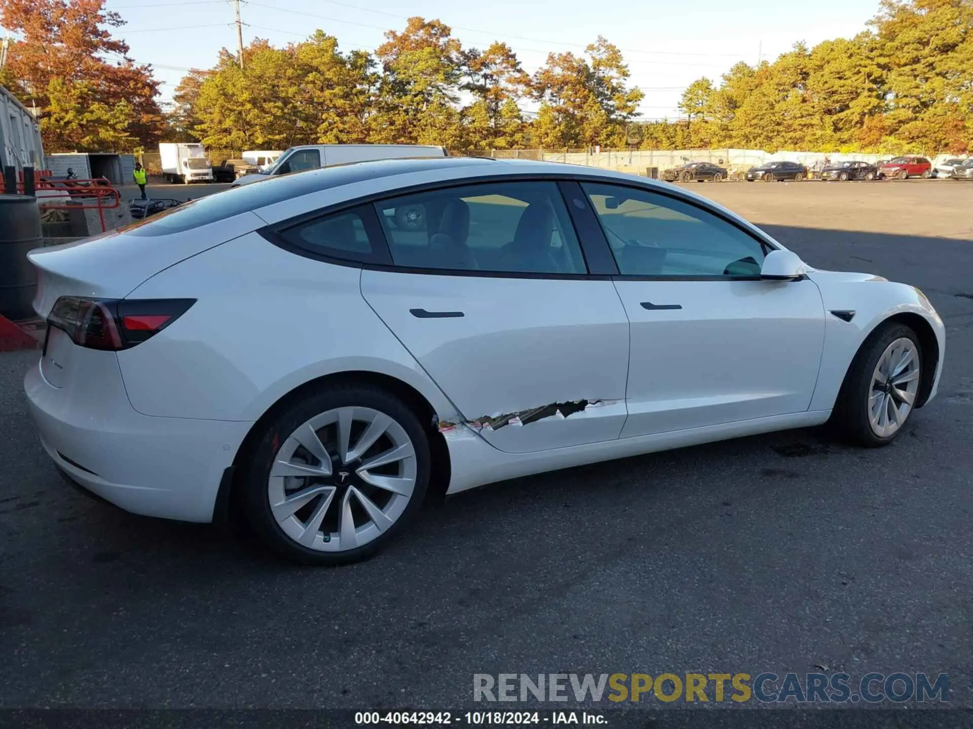 4 fotografías del automóvil dañado 5YJ3E1EBXMF855729 TESLA MODEL 3 2021