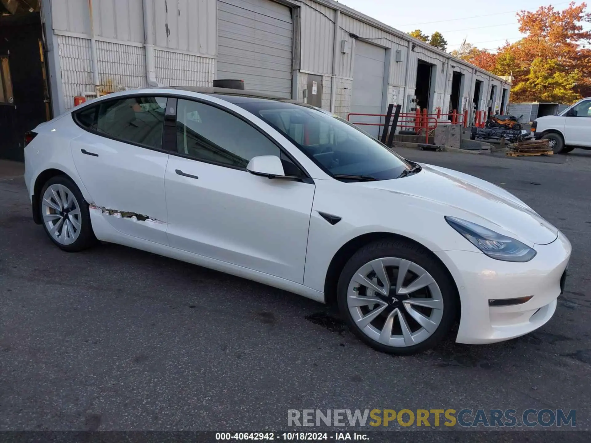 6 fotografías del automóvil dañado 5YJ3E1EBXMF855729 TESLA MODEL 3 2021