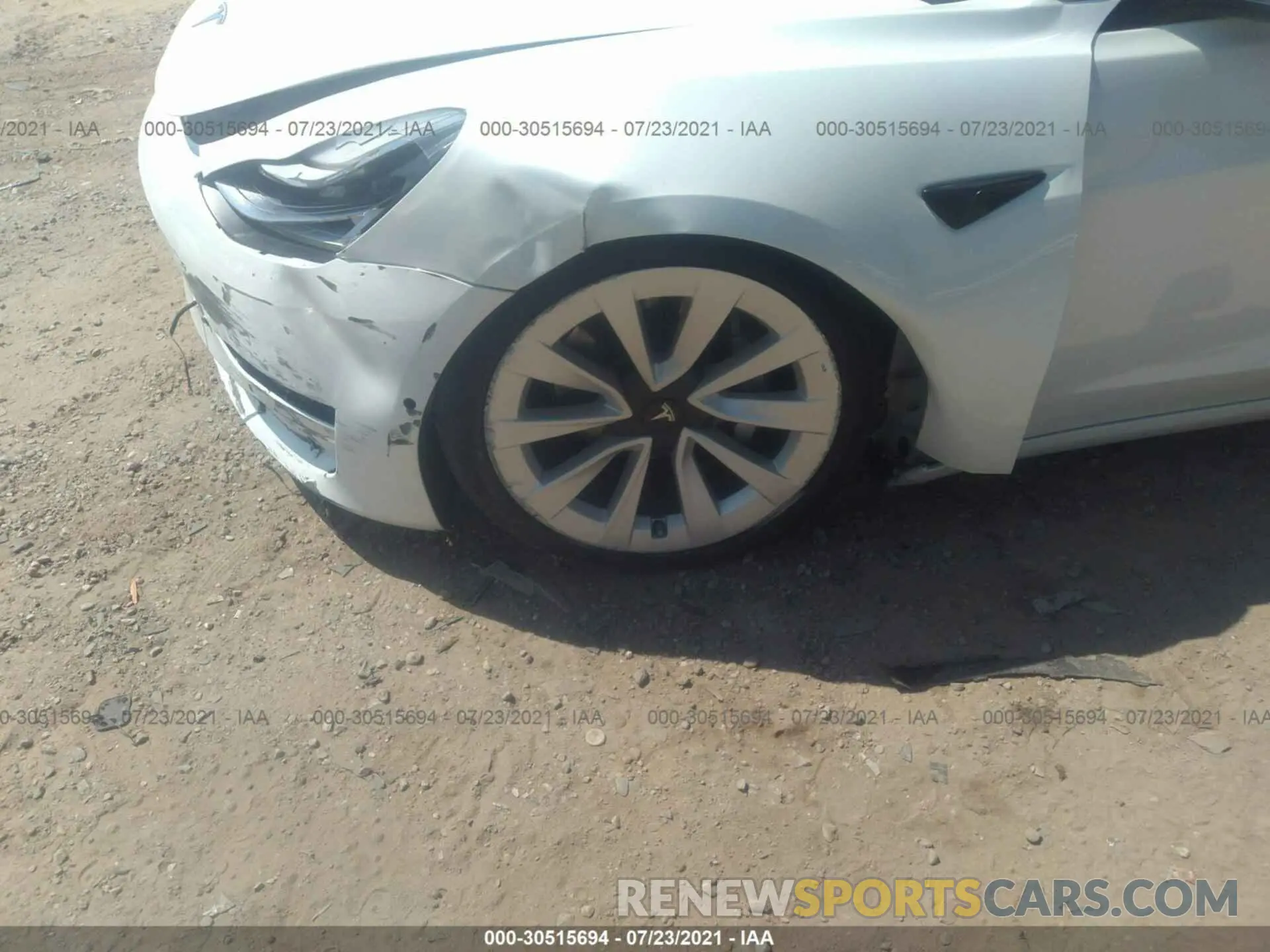 12 fotografías del automóvil dañado 5YJ3E1EBXMF862356 TESLA MODEL 3 2021