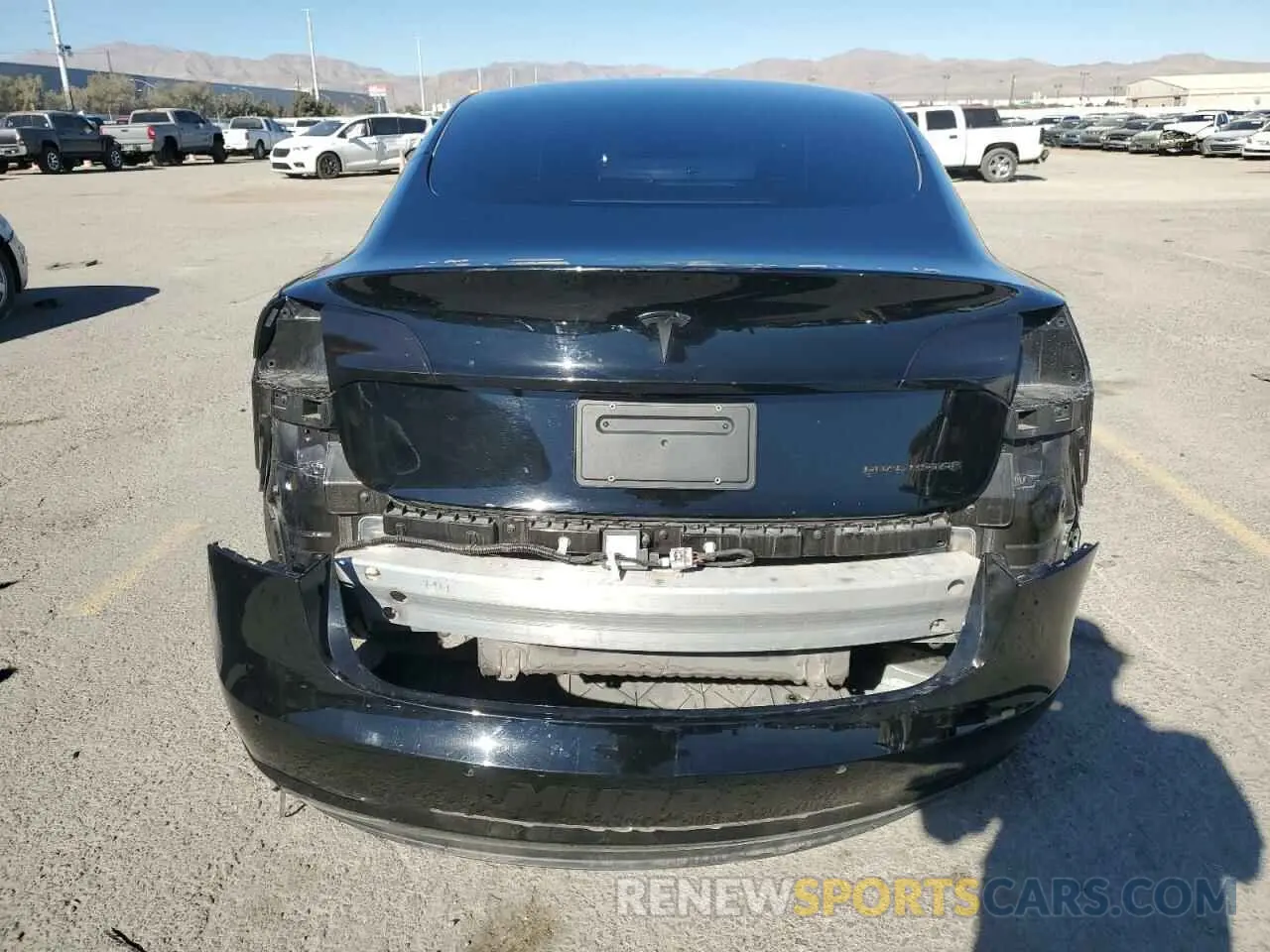 6 fotografías del automóvil dañado 5YJ3E1EBXMF876712 TESLA MODEL 3 2021