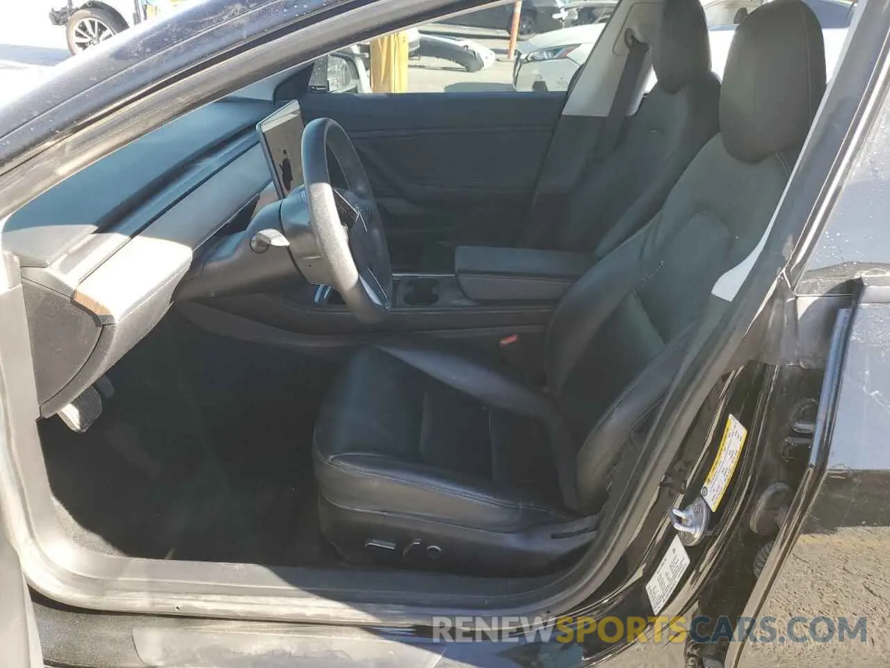 7 fotografías del automóvil dañado 5YJ3E1EBXMF876712 TESLA MODEL 3 2021