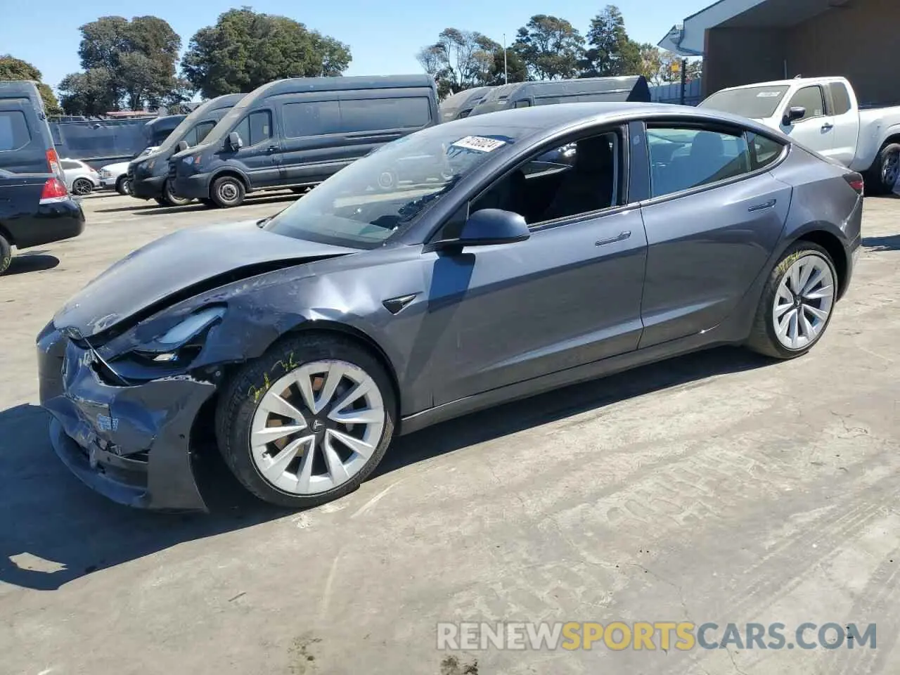 1 fotografías del automóvil dañado 5YJ3E1EBXMF879531 TESLA MODEL 3 2021