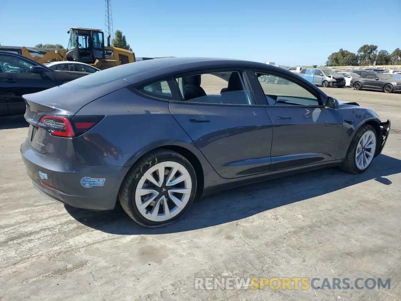 3 fotografías del automóvil dañado 5YJ3E1EBXMF879531 TESLA MODEL 3 2021