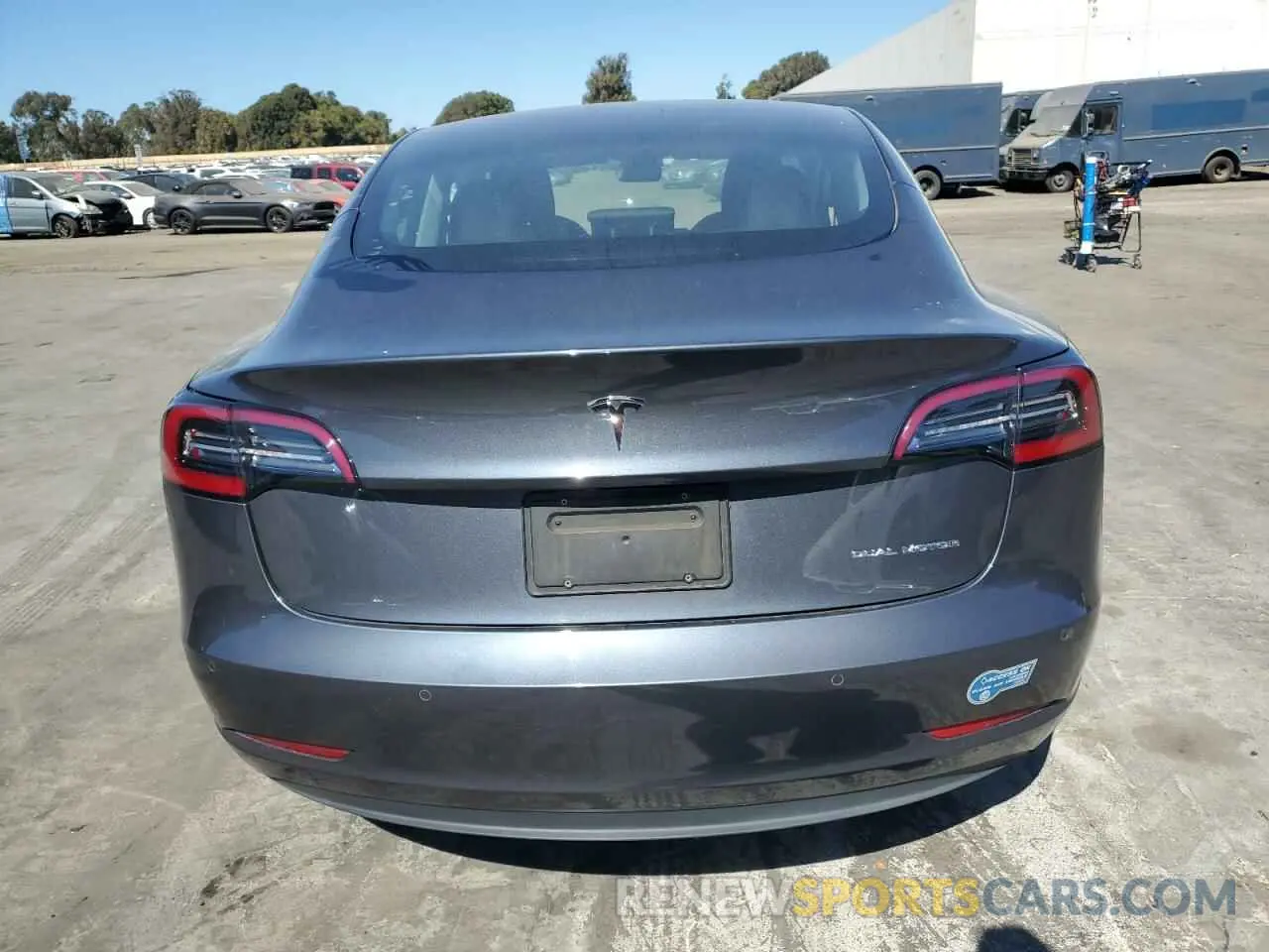 6 fotografías del automóvil dañado 5YJ3E1EBXMF879531 TESLA MODEL 3 2021