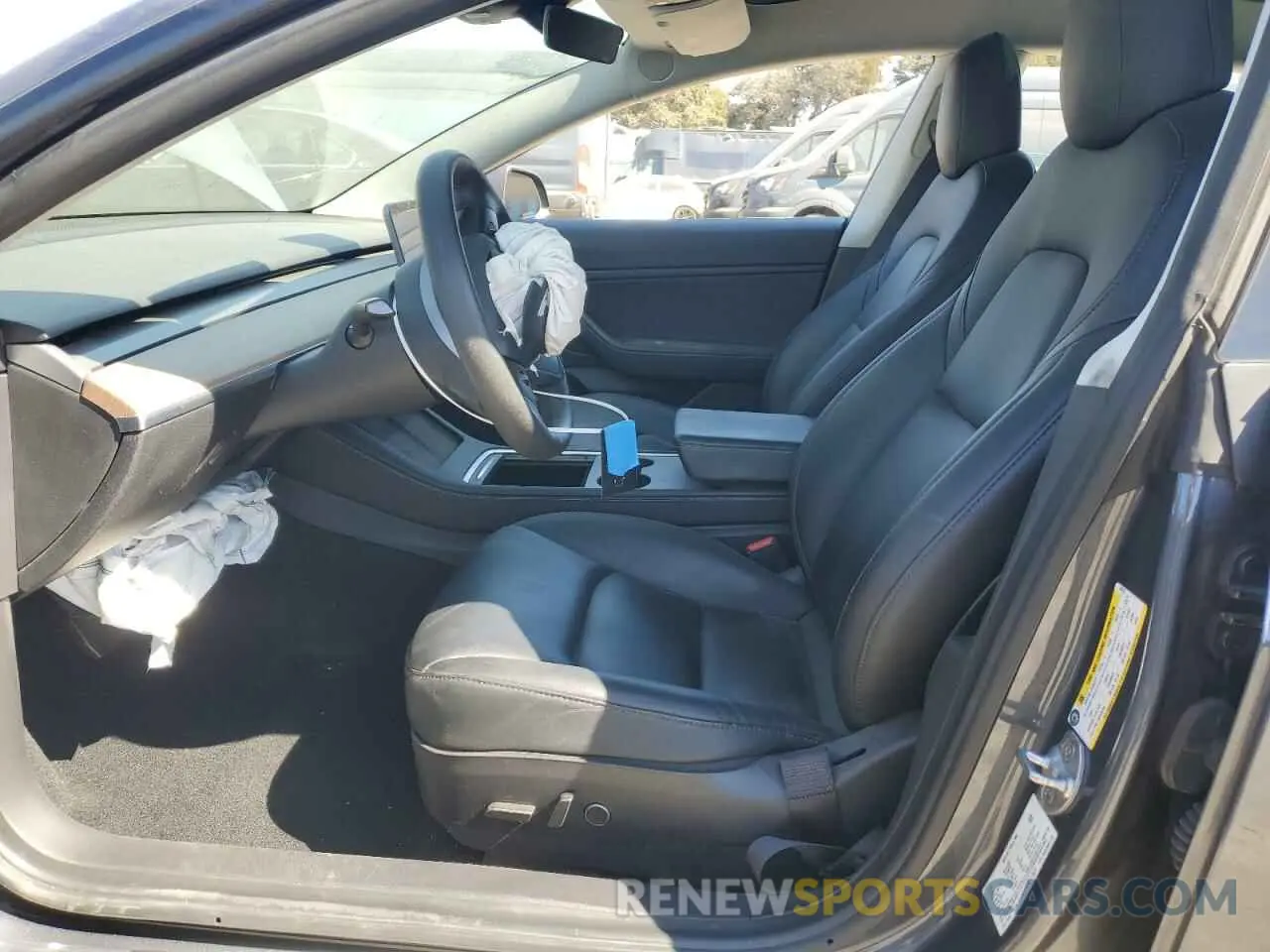 7 fotografías del automóvil dañado 5YJ3E1EBXMF879531 TESLA MODEL 3 2021