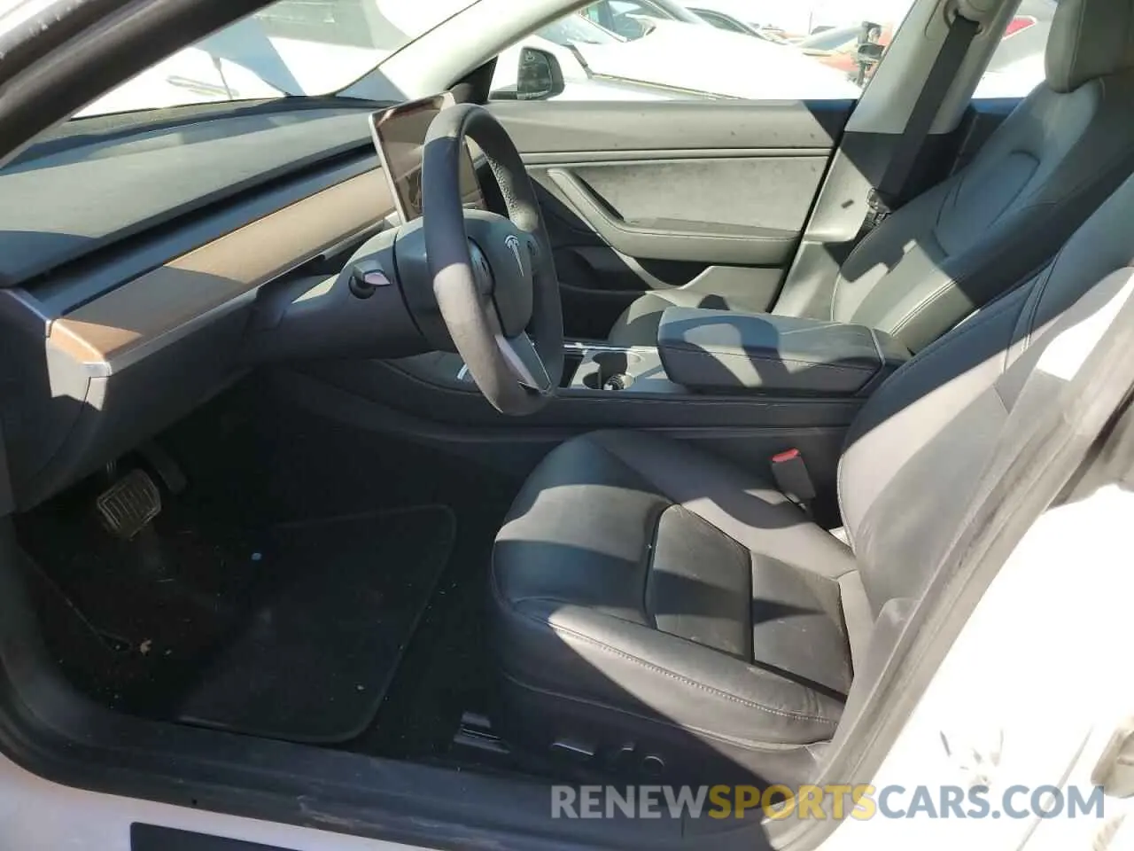 7 fotografías del automóvil dañado 5YJ3E1EBXMF879660 TESLA MODEL 3 2021