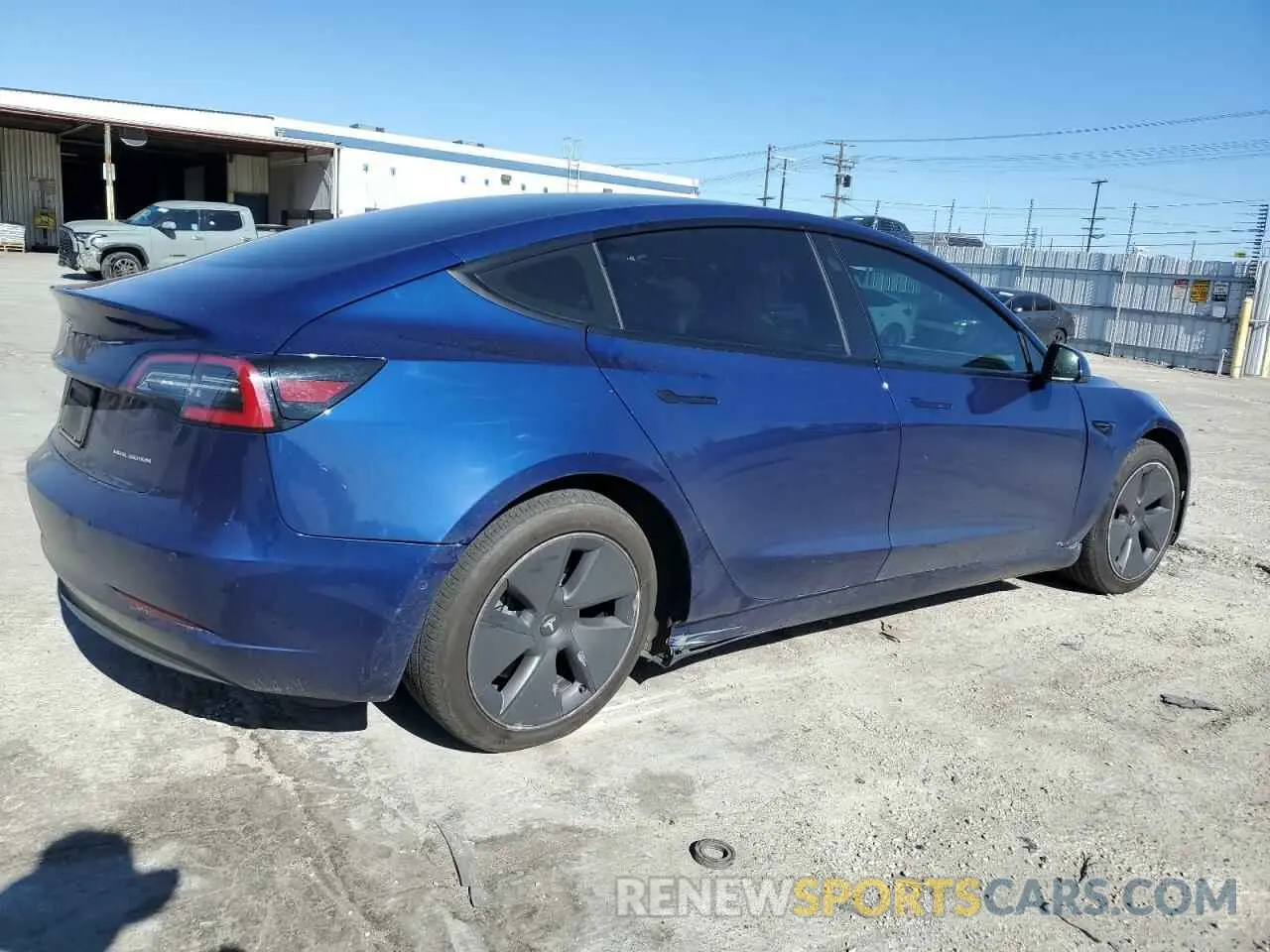 3 fotografías del automóvil dañado 5YJ3E1EBXMF925147 TESLA MODEL 3 2021