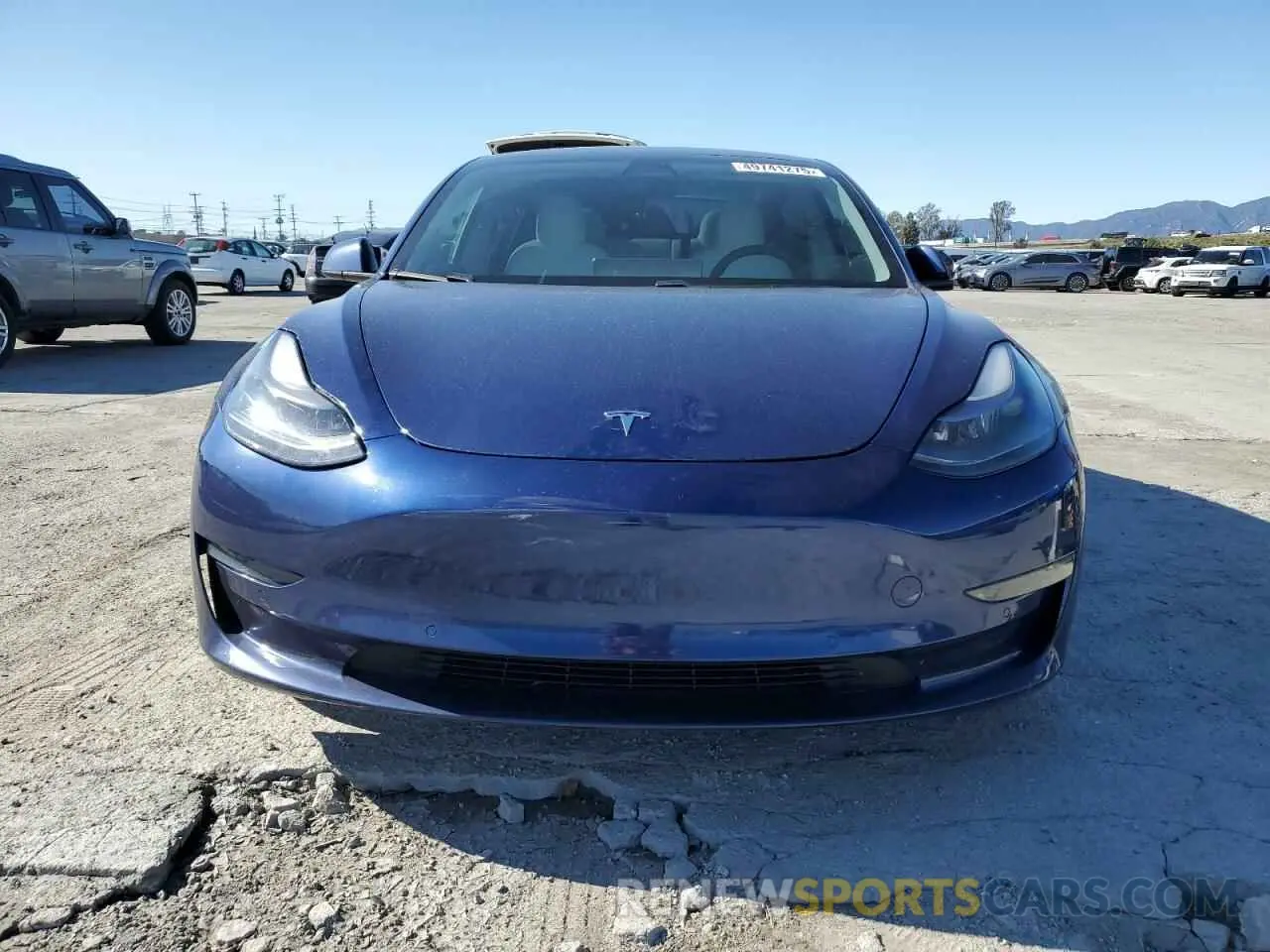 5 fotografías del automóvil dañado 5YJ3E1EBXMF925147 TESLA MODEL 3 2021