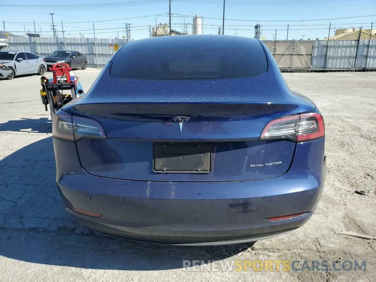 6 fotografías del automóvil dañado 5YJ3E1EBXMF925147 TESLA MODEL 3 2021