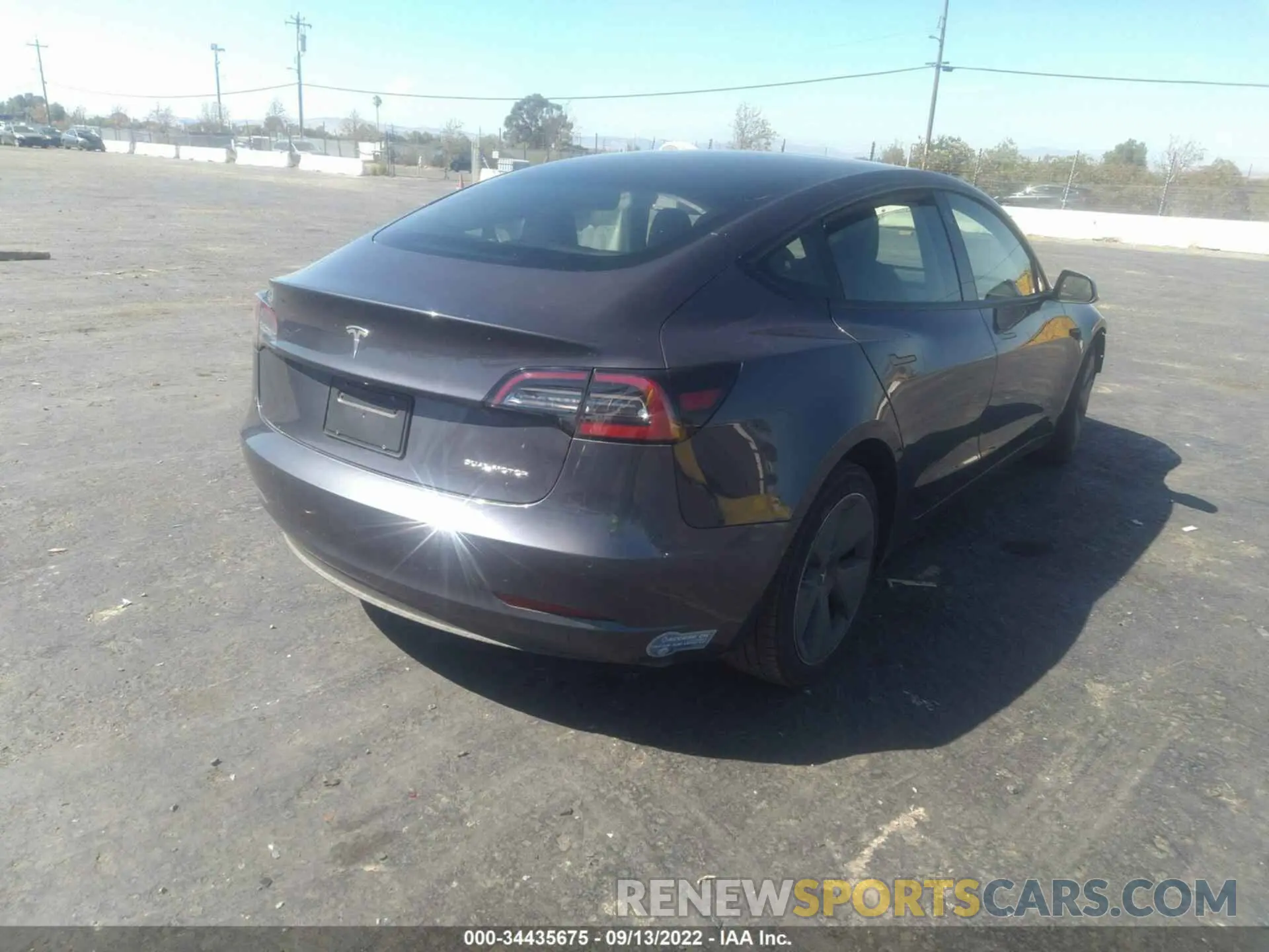 4 fotografías del automóvil dañado 5YJ3E1EBXMF939131 TESLA MODEL 3 2021