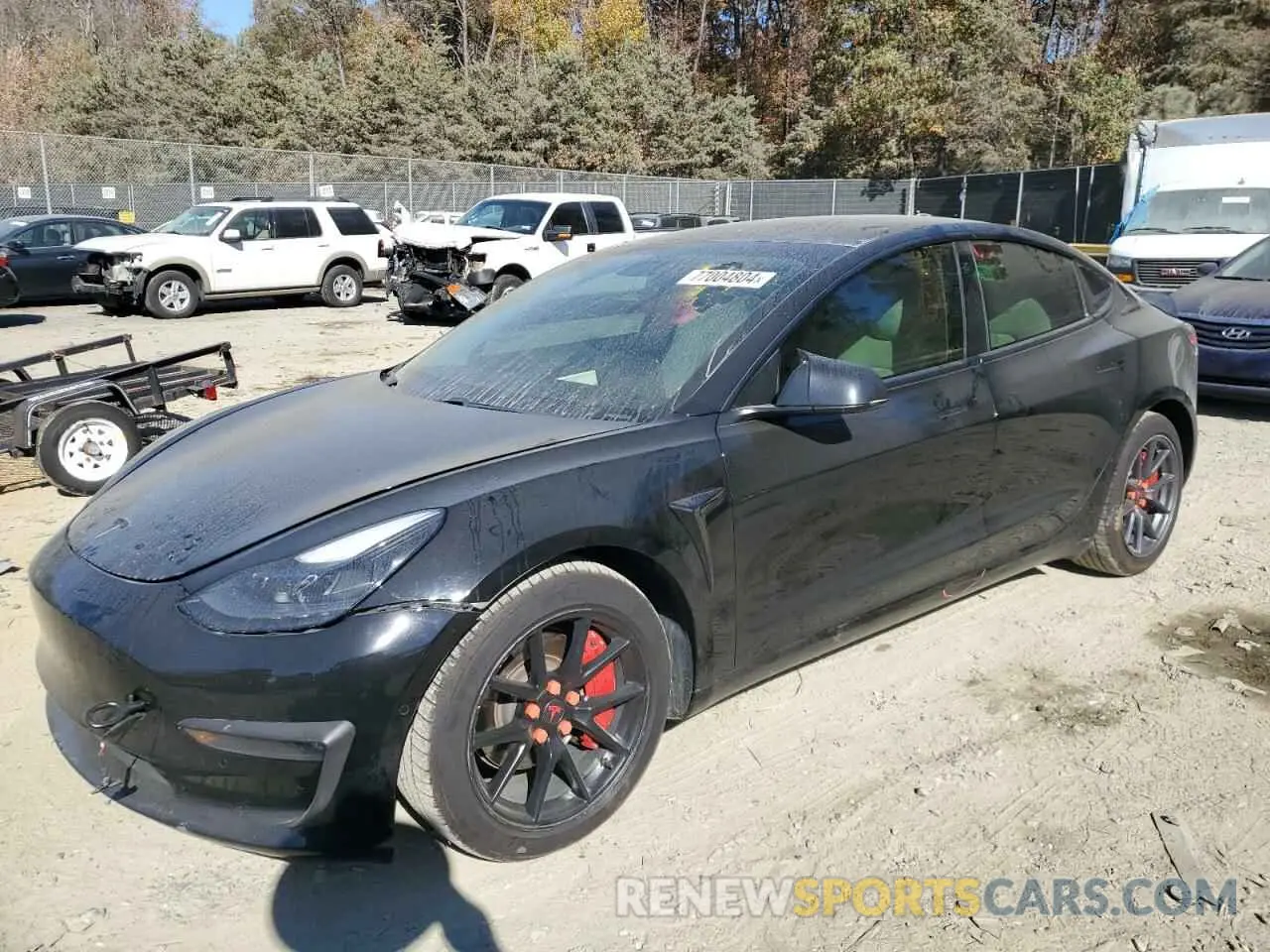 1 fotografías del automóvil dañado 5YJ3E1EBXMF941770 TESLA MODEL 3 2021