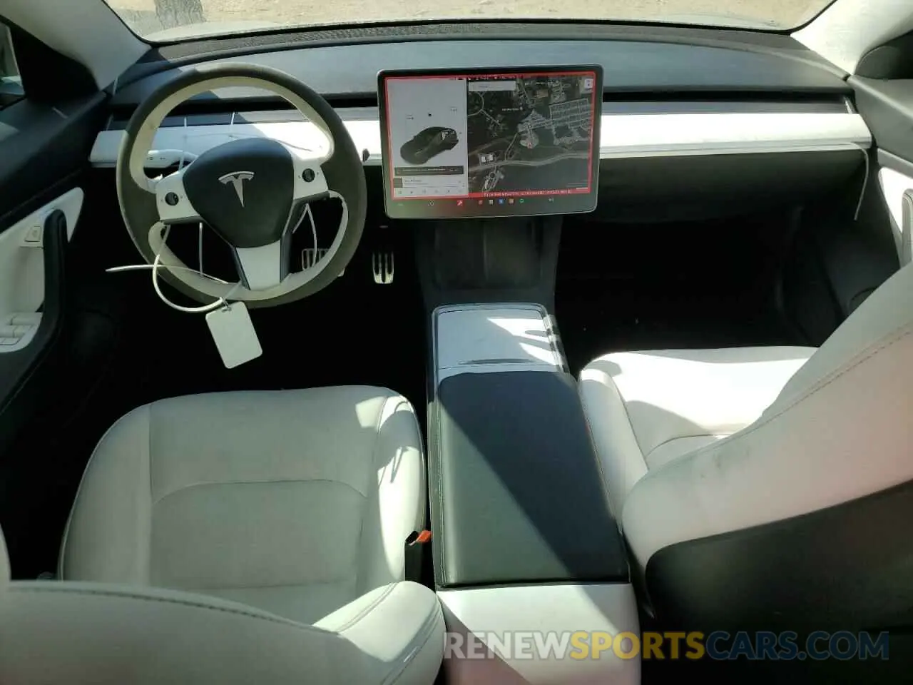 8 fotografías del automóvil dañado 5YJ3E1EBXMF941770 TESLA MODEL 3 2021